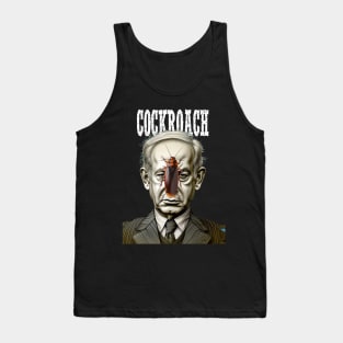 Benjamin Netanyahu: Cockroach on a dark (knocked Out) background Tank Top